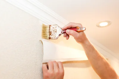 Pose de papier peint à Remomeix — revêtements muraux et toiles de verre
